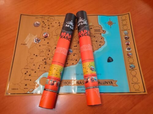 Mapa de rascar de Catalunya